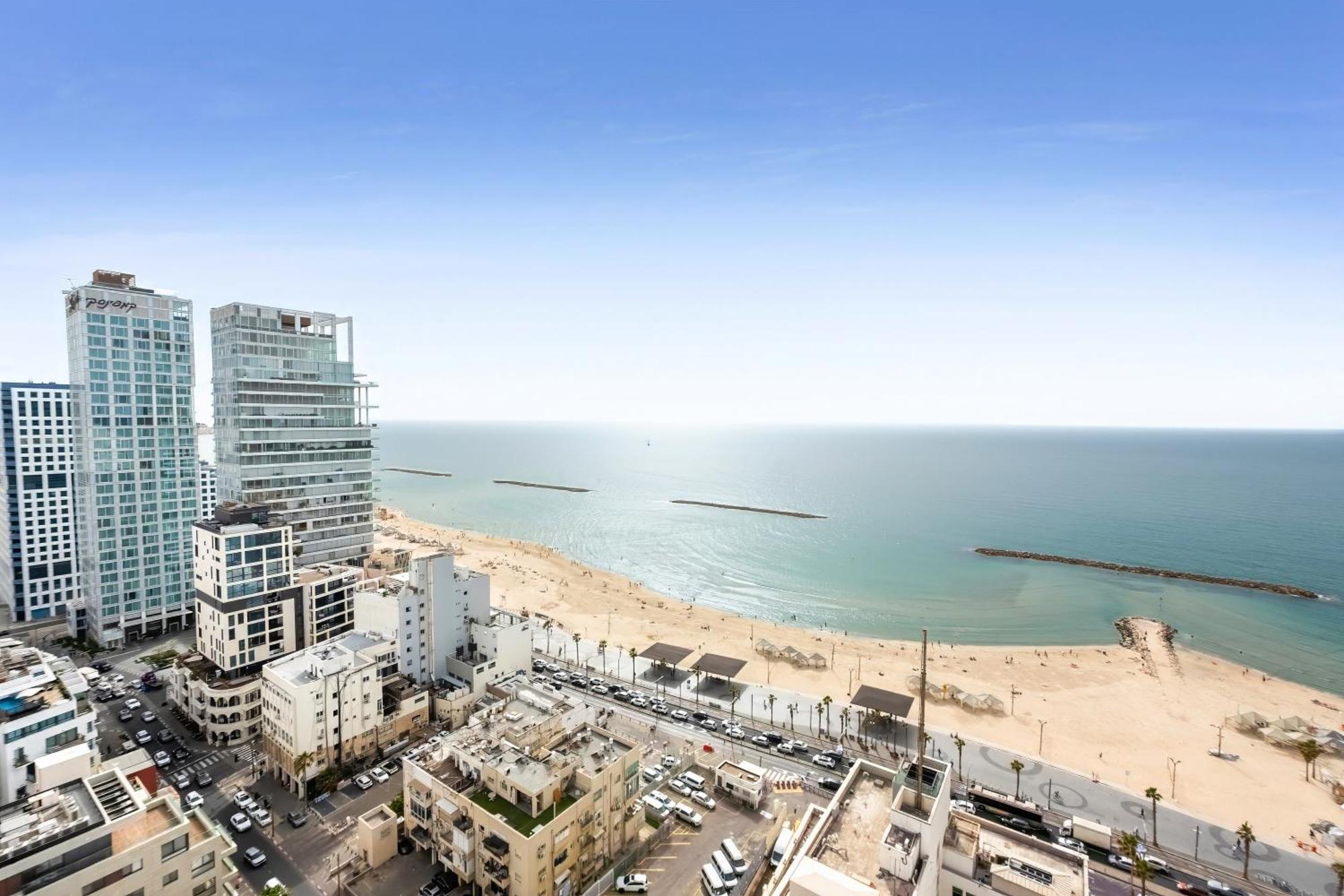 Superb Beachfront Apartments With Shelter By Sea N' Rent Tel Aviv Exterior foto